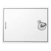 Bloc-note Vélo Velocipede Penny Farthing vintage (Devant)