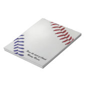 Bloc-note Ventilateur de baseball_couleur_couleur_lacets_nb_ (Tourné)