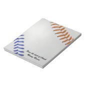 Bloc-note Ventilateur de baseball_couleur_couleur_lacets_og_ (Tourné)