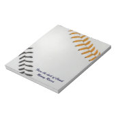 Bloc-note Ventilateur de baseball_couleur_couleur_lacets_og_ (Tourné)