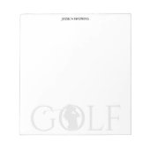 Bloc-note Ventilateur de golf simple (Devant)