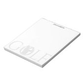 Bloc-note Ventilateur de golf simple (Tourné)