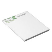 Bloc-note Verdure aquarelle personnalisée (Incliné)