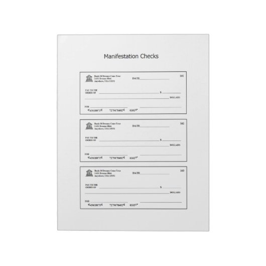 Bloc-note Vérifications de la manifeste Vérifications de l'a (Tourné)