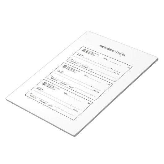 Bloc-note Vérifications de la manifeste Vérifications de l'a (Incliné)