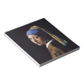 Bloc-note Vermeer Girl Pearl Élevant Masterpiece Peinture (Incliné)