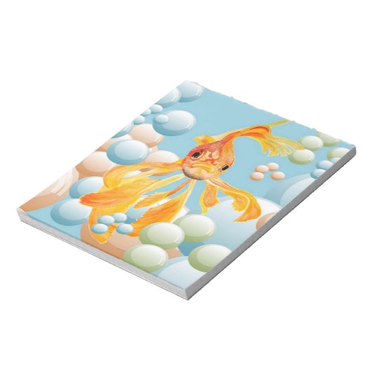 Bloc-note Vermillion Oiseaux Dans L'Eau Bubble Pastel (Tourné)