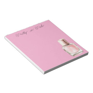 Bloc-note Vernis à Ongles Rose Élégant