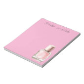 Bloc-note Vernis à Ongles Rose Élégant (Tourné)