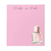 Bloc-note Vernis à Ongles Rose Élégant (Devant)