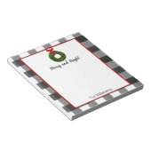 Bloc-note Verre de Noël d'aquarelle (Incliné)