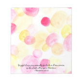 Bloc-note Verset aquarelle (Devant)