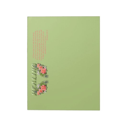 Bloc-note Verset de guérison (Tourné)