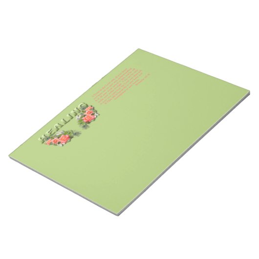 Bloc-note Verset de guérison (Incliné)