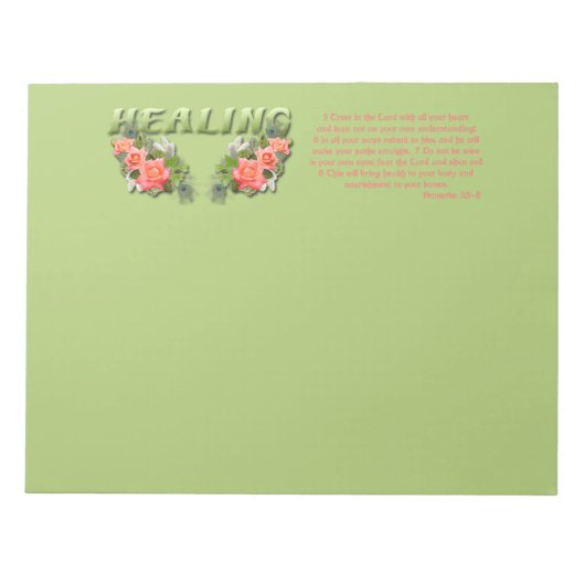 Bloc-note Verset de guérison (Devant)