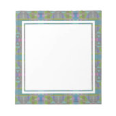 Bloc-note Vert bleu violet géométrique (Devant)