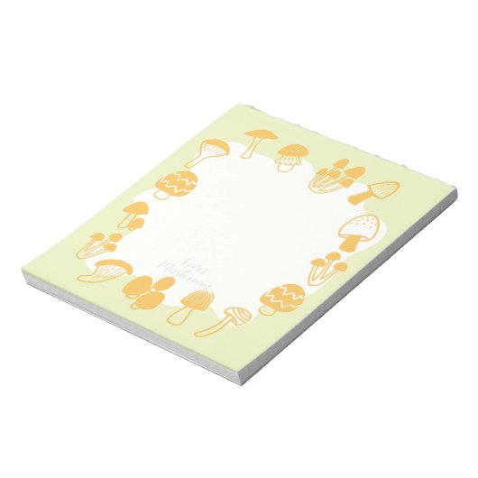 Bloc-note Vert champignons (Tourné)