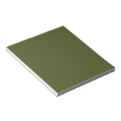 Bloc-note Vert de l'armée (couleur solide) (Incliné)