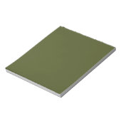 Bloc-note Vert de l'armée (couleur solide) (Tourné)