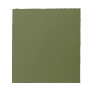 Bloc-note Vert de l'armée (couleur solide)