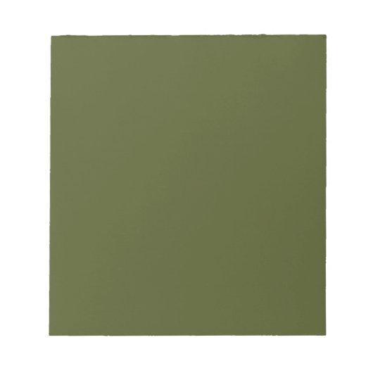 Bloc-note Vert de l'armée (couleur solide) (Devant)