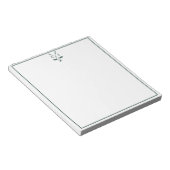 Bloc-note Vert Émeraude Monogrammé Golf (Incliné)