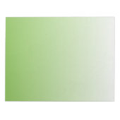 Bloc-note Vert et blanc dégradé (Devant)