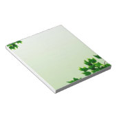 Bloc-note Vert feuilles (Incliné)