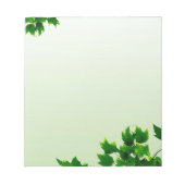 Bloc-note Vert feuilles (Devant)