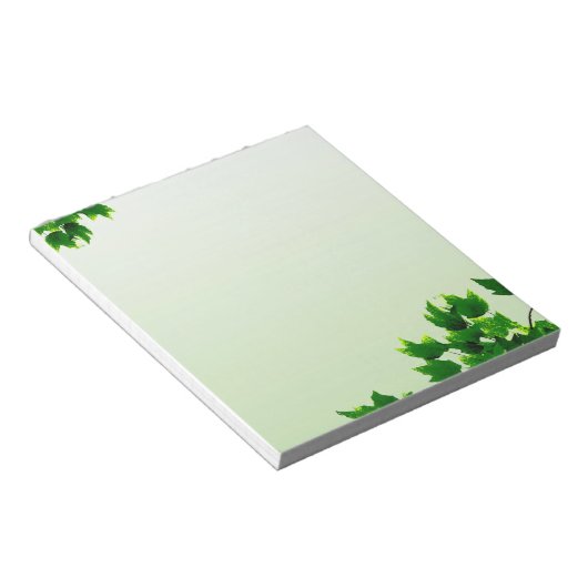 Bloc-note Vert feuillu (Incliné)