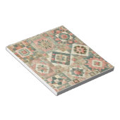 Bloc-note Vert Patchwork rose rose Floral Design Quilé (Incliné)