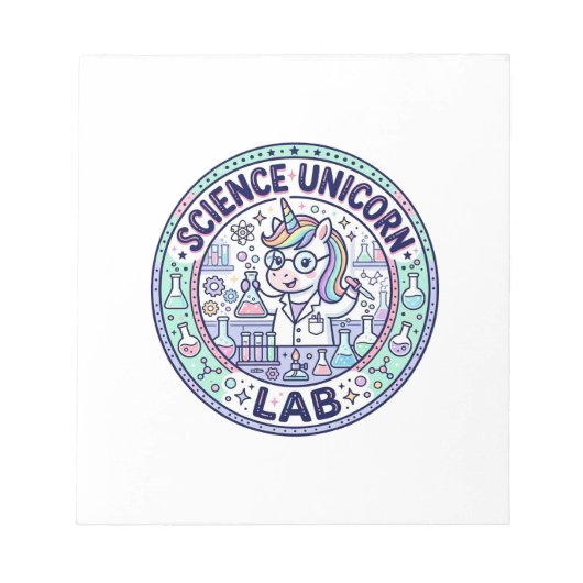 Bloc-note Vêtements d'application prêts Unicorn Science Unic (Devant)