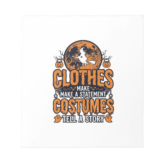 Bloc-note Vêtements Halloween Vintage Chemise de déclaration (Devant)