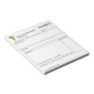 Bloc-note Vétérinaire V symbole de Caducée 1