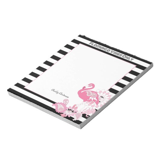 Bloc-note Vibes de Flamant rose uniquement Flamant rose de b (Tourné)