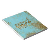 Bloc-note Vibes de sirène - Typographie de la Parties scinti (Incliné)