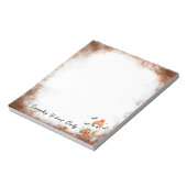 Bloc-note Vibes Éffrayantes d'épices citrouilles personnalis (Tourné)