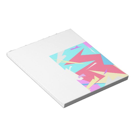 Bloc-note Vibes positives couleurs pastel Abstrait (Incliné)