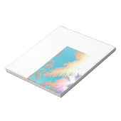 Bloc-note Vibes positives Palmiers tropicaux (Tourné)