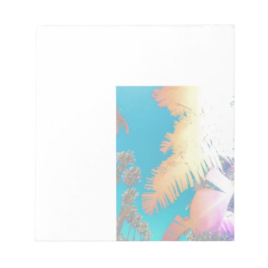 Bloc-note Vibes positives Palmiers tropicaux (Devant)