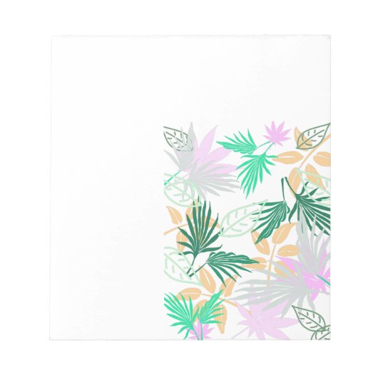 Bloc-note Vibes tropicales Feuilles Plantes (Devant)