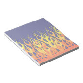 Bloc-note Vibrant Racing Flames on Navy Blue (Incliné)