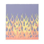 Bloc-note Vibrant Racing Flames on Navy Blue (Devant)