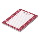 Bloc-note Vibrant Rouge rose Coeurs Vibrants Saint-Valentin (Tourné)