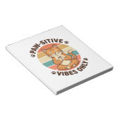 Bloc-note Vibrations Positives Uniquement Chat Méditant Desi (Incliné)