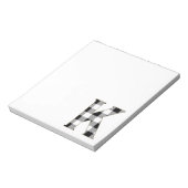 Bloc-note Vichy à carreaux K (Tourné)
