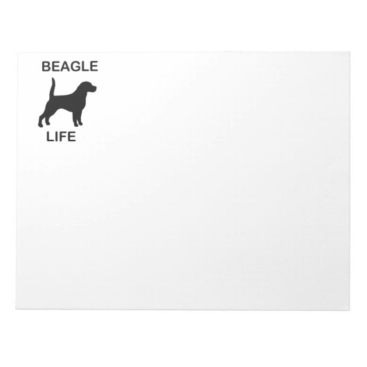 Bloc-note vie beagle (Devant)