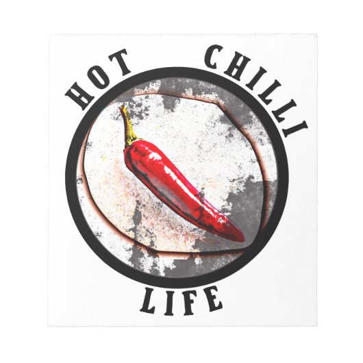 Bloc-note Vie chili chaude (Devant)