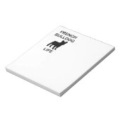 Bloc-note vie de bulldog français (Tourné)