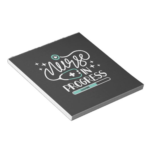 Bloc-note Vie infirmière | Infirmière en cours (Incliné)